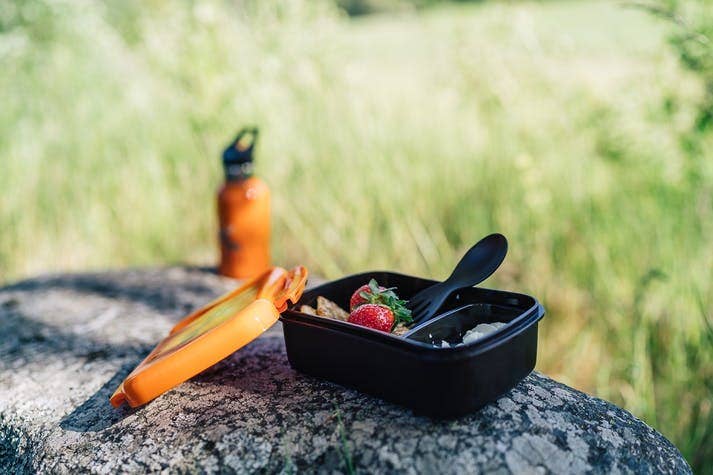 N'Ice Box Kids, Brotdose mit Kühlpackung grau