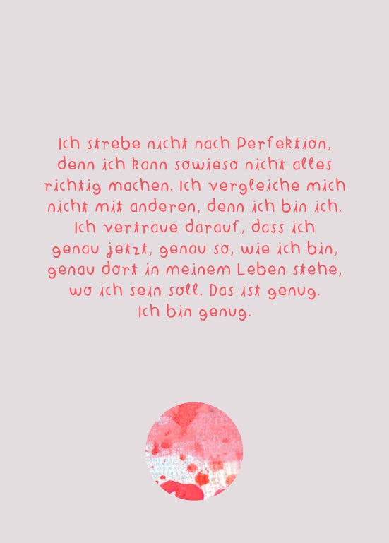Affirmationskarten für Erwachsene 'Karten für ein gutes Leben'