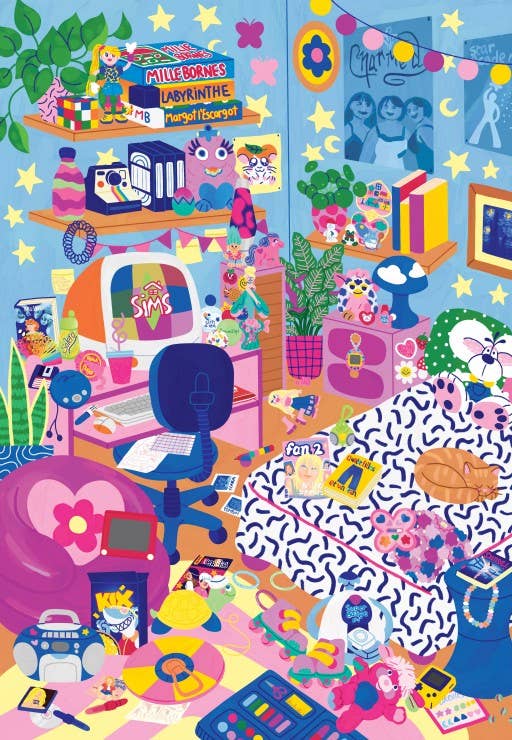 1000-teiliges Puzzle 'Nostalgie 90er'