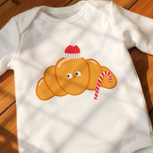 Amineck Baby Weihnachts-Body 'Festive Croissant'