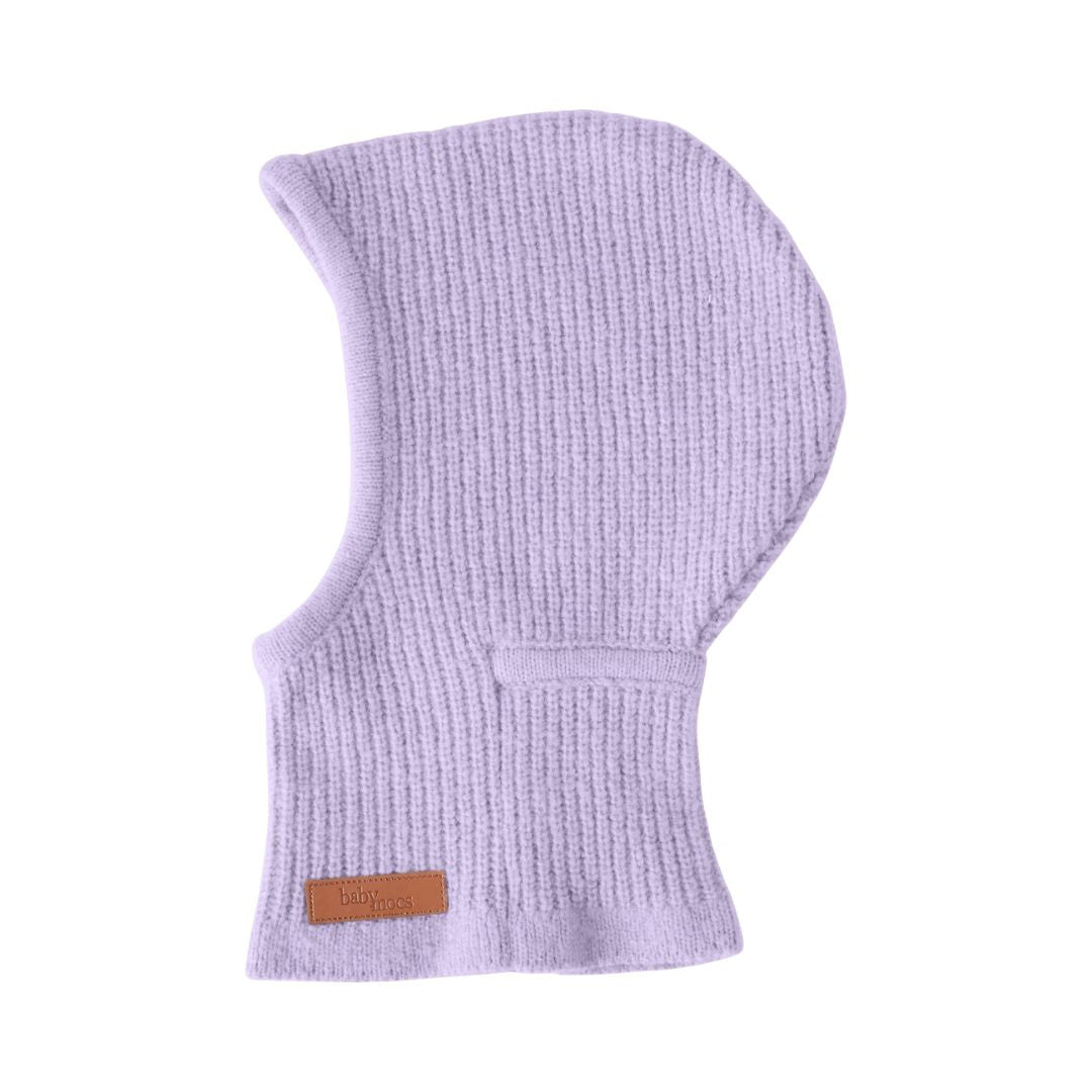 Baby & Kinder Balaclava Sturmhaube GOTS Bio-Baumwolle flieder