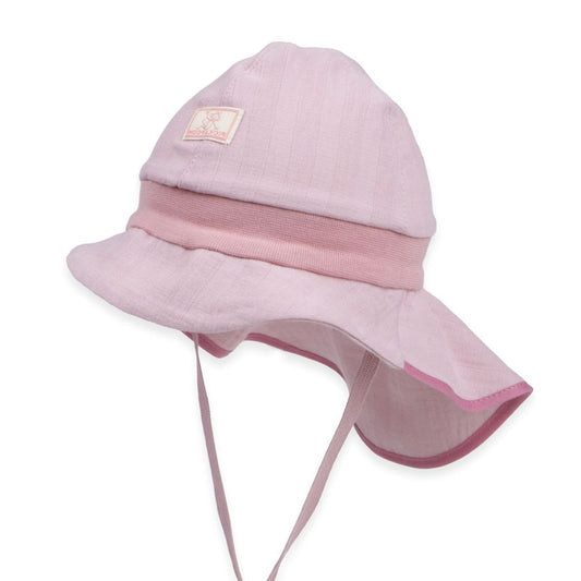 PICKAPOOH | Musselin Mütze 'Feuerwehr' rosa