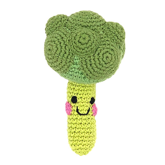 Handgemachte Baby Rassel 'Brokkoli'