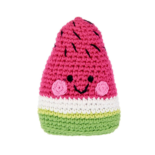 Handgemachte Baby Rassel 'One in a Melon'
