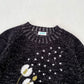 Kinder Grobstrick Pullover 'Dandelion' anthra