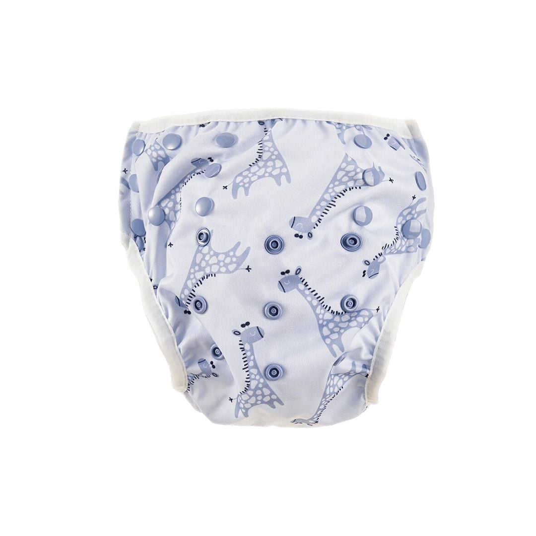Badewindel mit Schnappverschluss 0-3J Onesize Blaue Giraffe