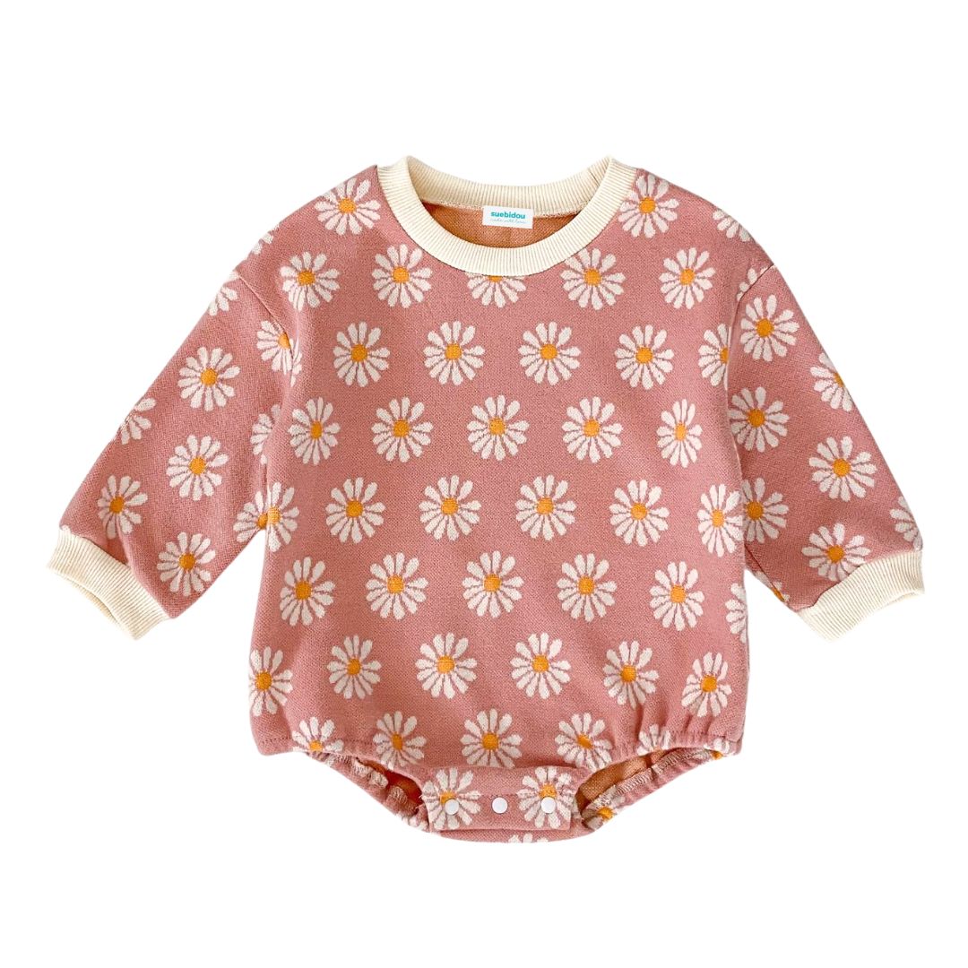 Baby Body 'Daisy Flowers' altrosa