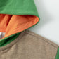 Sweatshirtjacke mit Colorblockdesign 'Tomato'