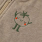 Sweatshirtjacke mit Colorblockdesign 'Tomato'