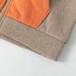 Sweatshirtjacke mit Colorblockdesign 'Tomato'