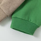 Sweatshirtjacke mit Colorblockdesign 'Tomato'
