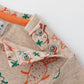 Baby Langarmshirt 'Vegetables' sand