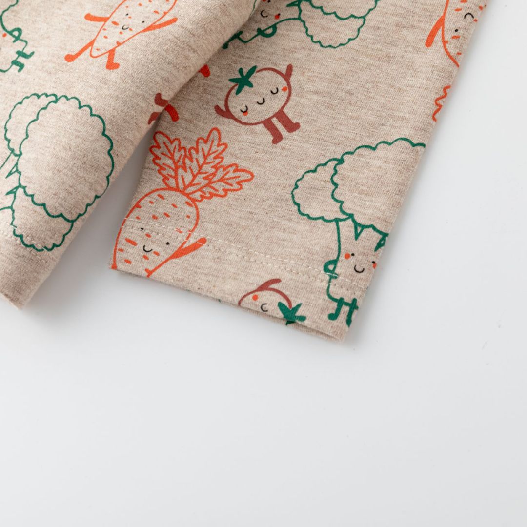 Baby Langarmshirt 'Vegetables' sand