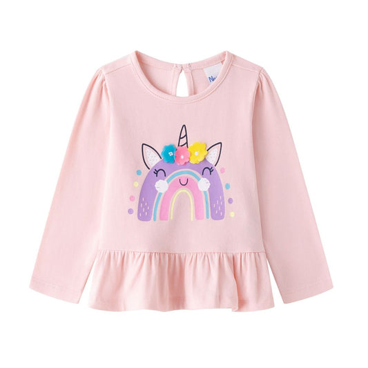Baby Langarmshirt 'Regenbogendesign'