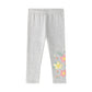 Jeggings mit Blumenmuster grau