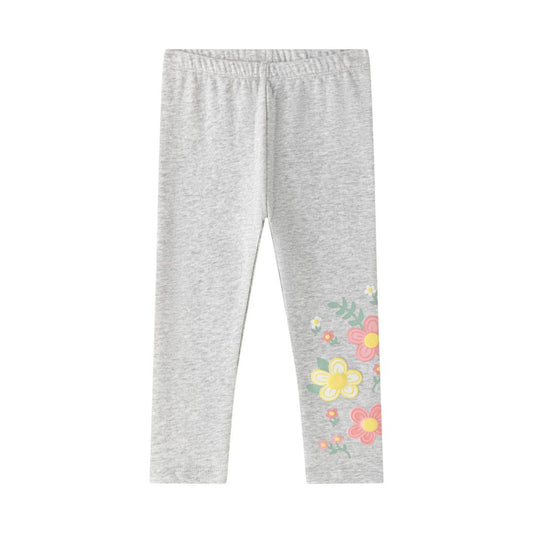 Jeggings mit Blumenmuster grau