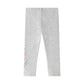 Jeggings mit Blumenmuster grau