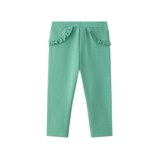 Jeggings mit Rüschen grün
