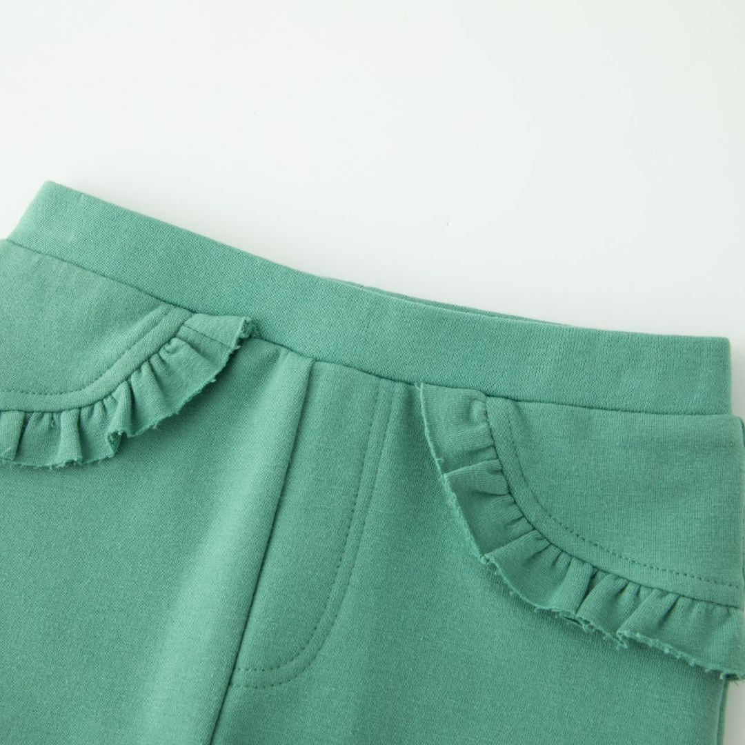 Jeggings mit Rüschen grün
