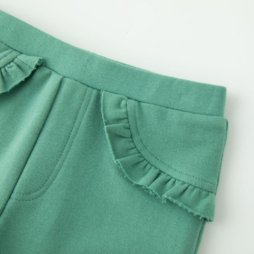 Jeggings mit Rüschen grün
