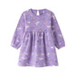 Baby Sweatshirtkleid mit Allovermuster flieder