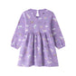 Baby Sweatshirtkleid mit Allovermuster flieder