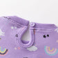 Baby Sweatshirtkleid mit Allovermuster flieder