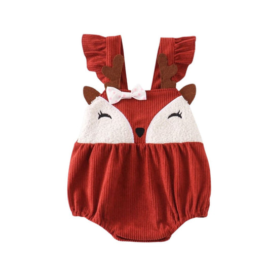 Cord Rehkitz Girl Strampler rostrot
