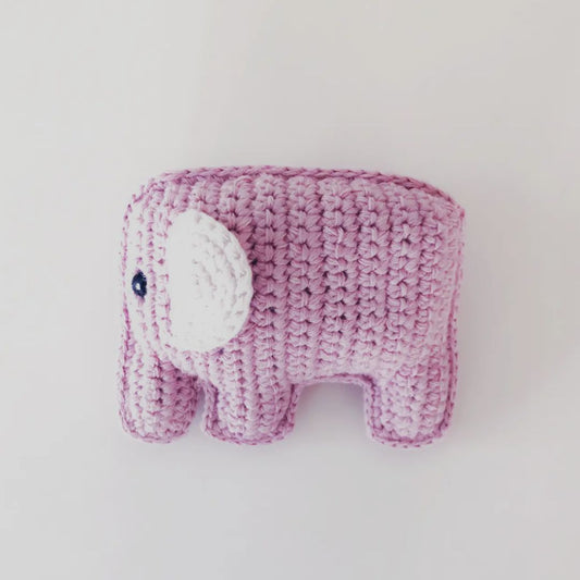 Baby Rassel 'Elefant' rosa