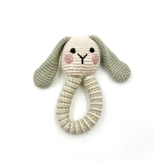 Baby-Ring Bunny Rassel blaugrün