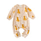 Baby Overall 'Cartoon Leopards' beige