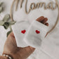 Babysocken Herz rot