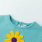 Baby Sweatshirt aus aufgerautem Fleece 'Flower'