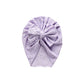 Turban mit Loch Stickerei purple