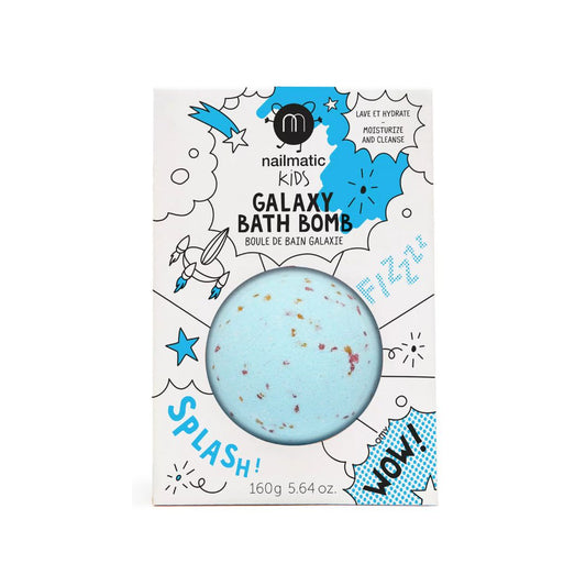 Galaxie Badebombe pastell blau