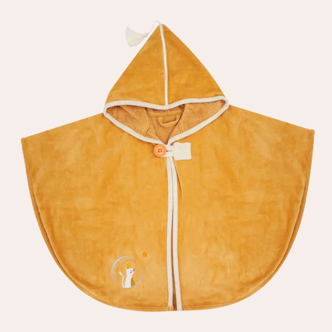 Badecape Poncho für Kinder Katze