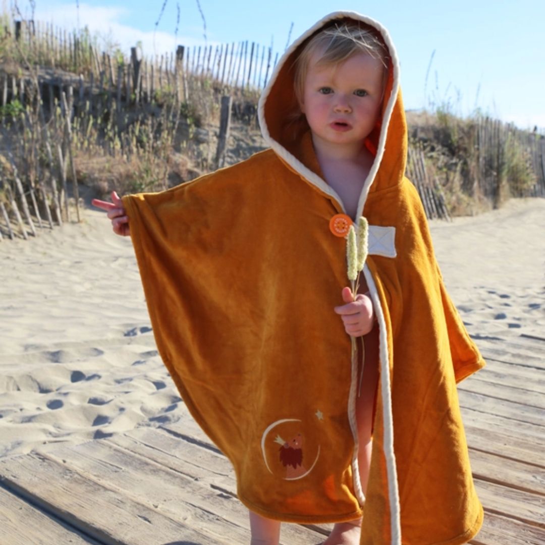 Badecape Poncho für Kinder Löwe