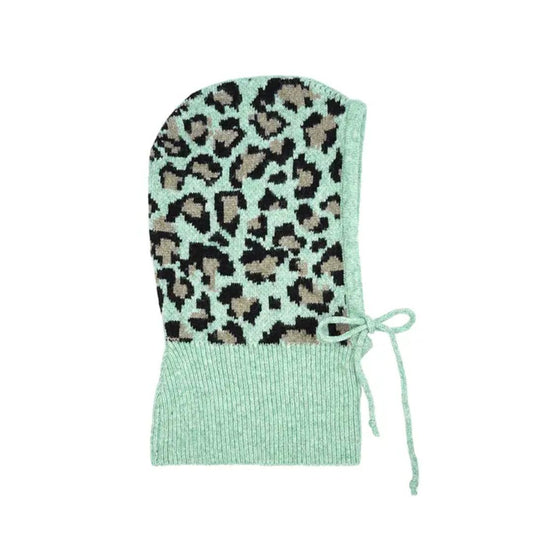 Damen Balaclava 'Leopard' mint