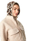 Damen Balaclava 'Leopard' beige