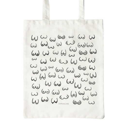 Baumwolltasche 'Busenfreunde' natur
