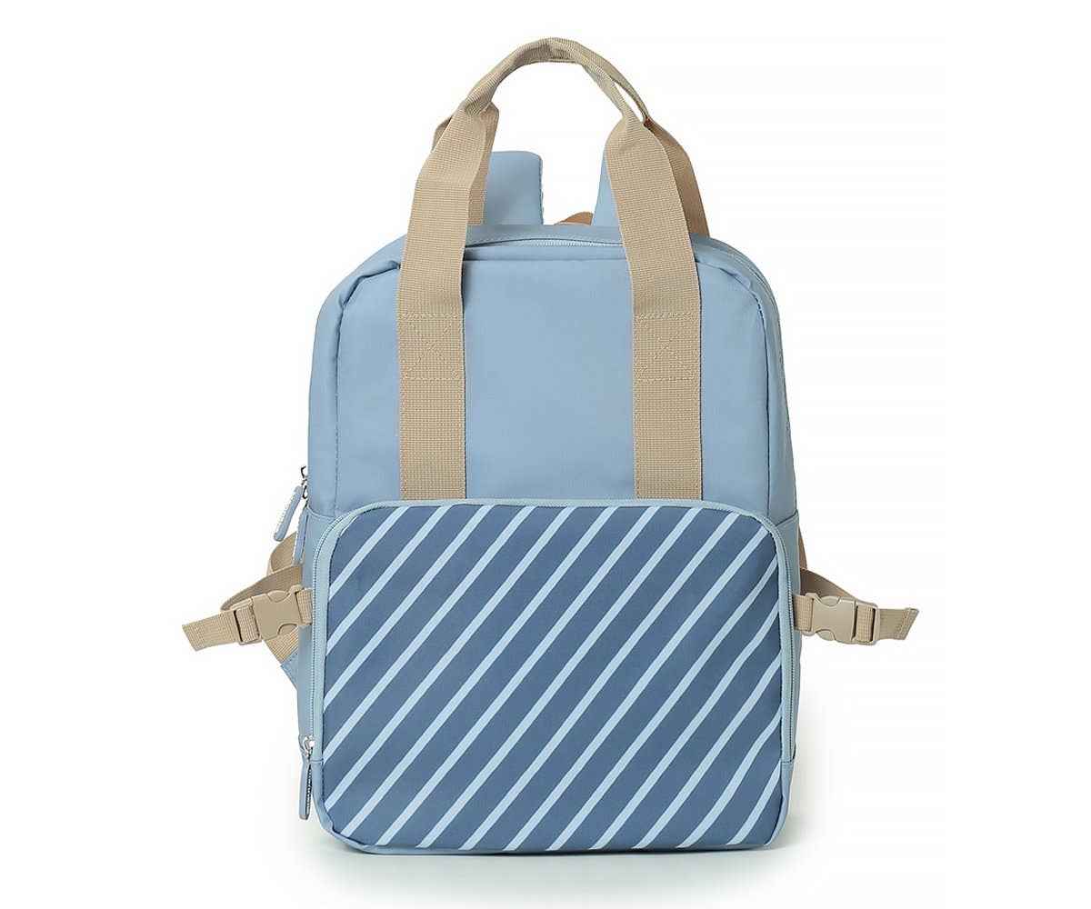 Kinder Thermorucksack 'Stripes' blau 35,5 cm