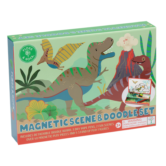 Kinderspiel Magnetische Szene & Kritzel-Set 'Dino'