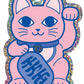 Glitzersticker Maneki Neko Glückskatze
