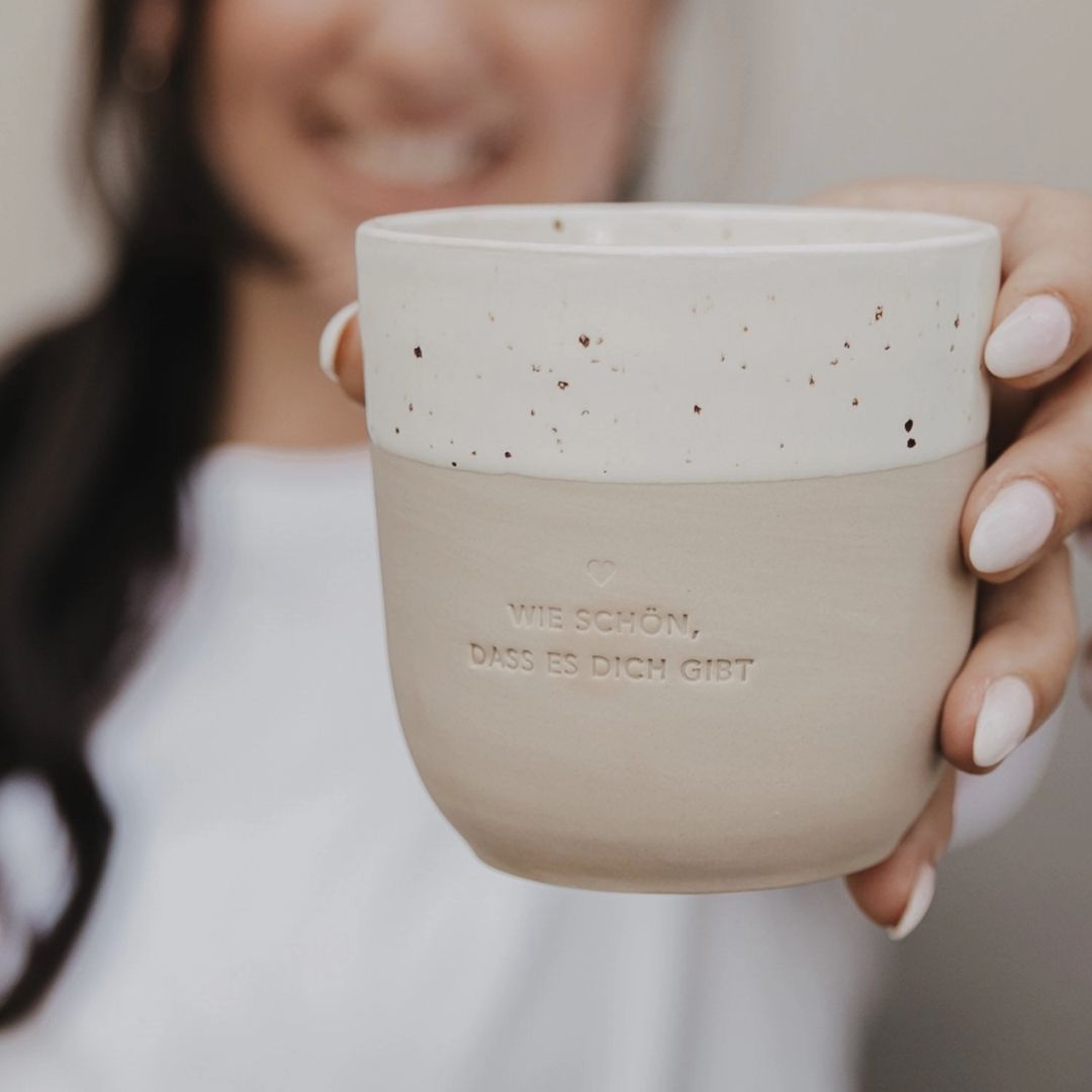 Becher 'Wie schön dass es dich gibt'