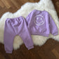Outfit Set Sweatshirt und Jogger purple