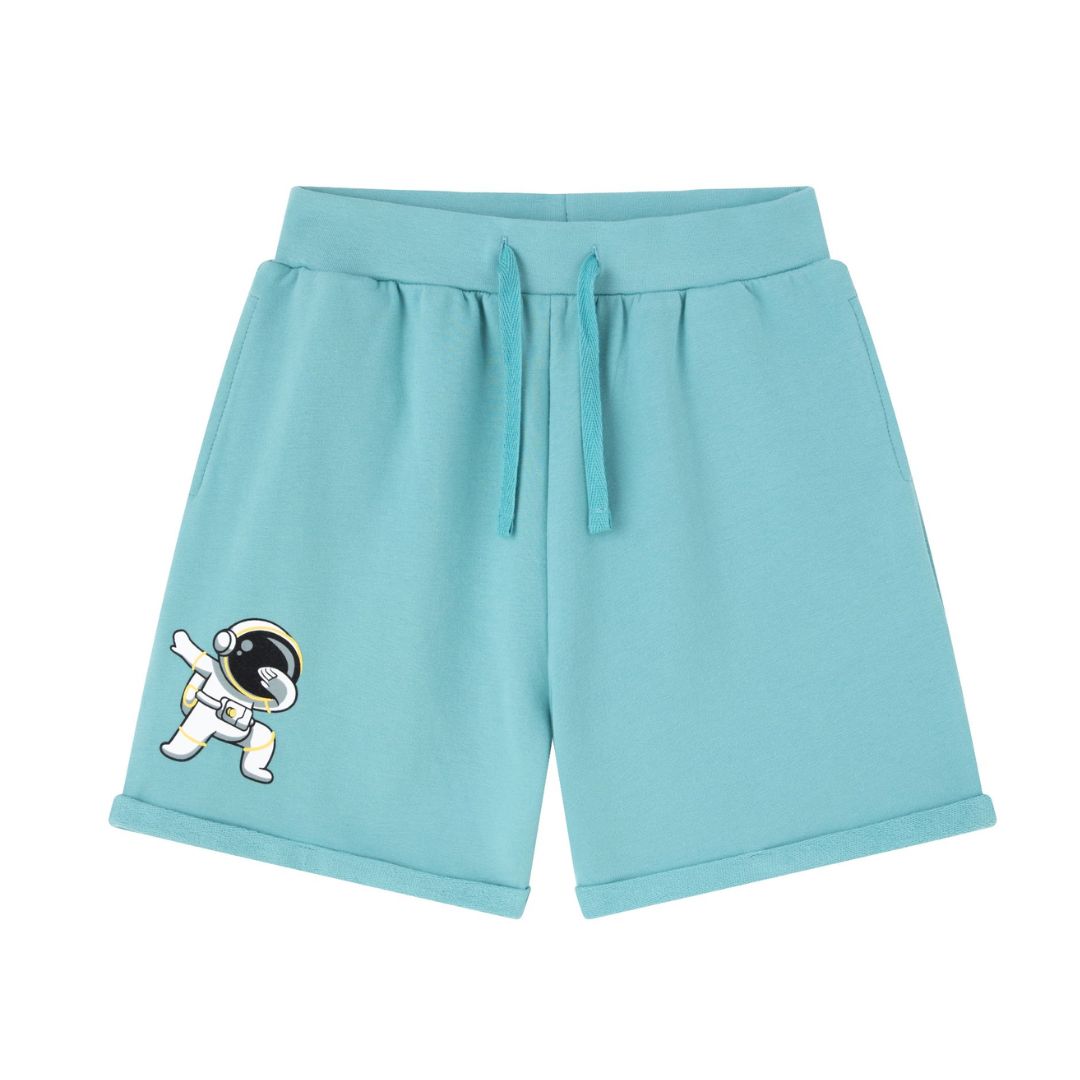 Blaue Shorts für Kinder mit Astronaut