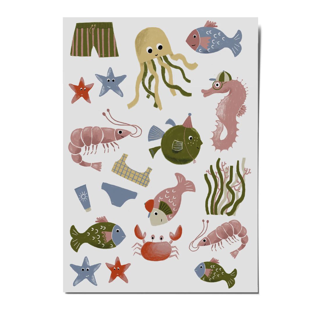 Bio Tattoos 'Meerestiere'