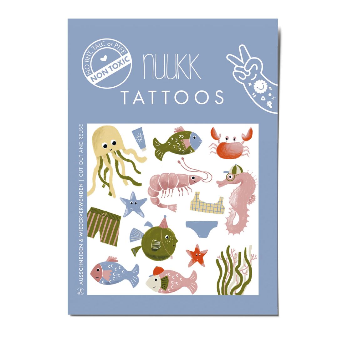 Bio Tattoos 'Meerestiere'