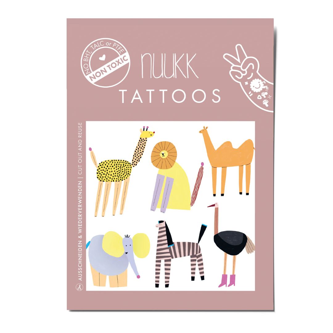 Bio Tattoos 'Safari Tiere'