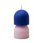 Blockkerze 'Hemisphere' blau/rosa